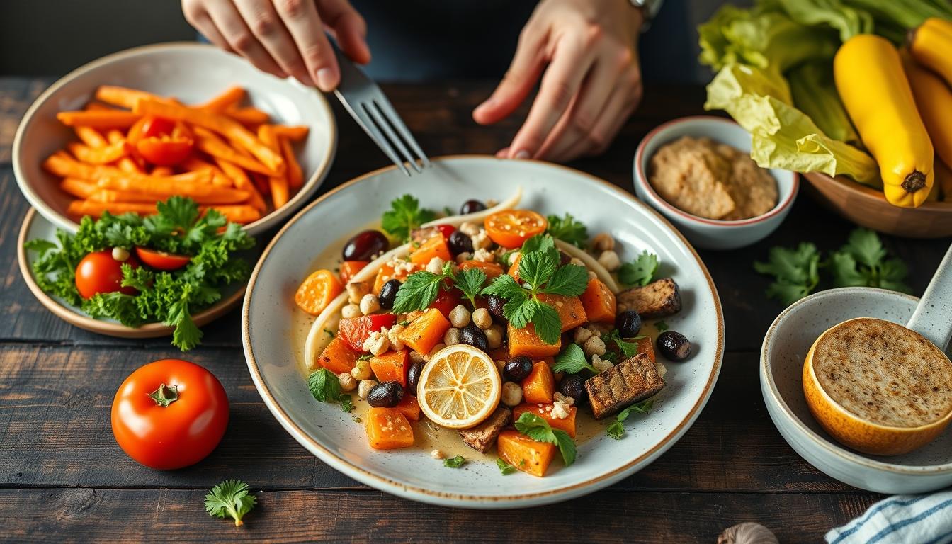 Fresh ingredients for healthy home cooking