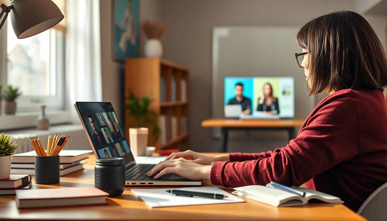 Structured study materials and learning resources on a desk