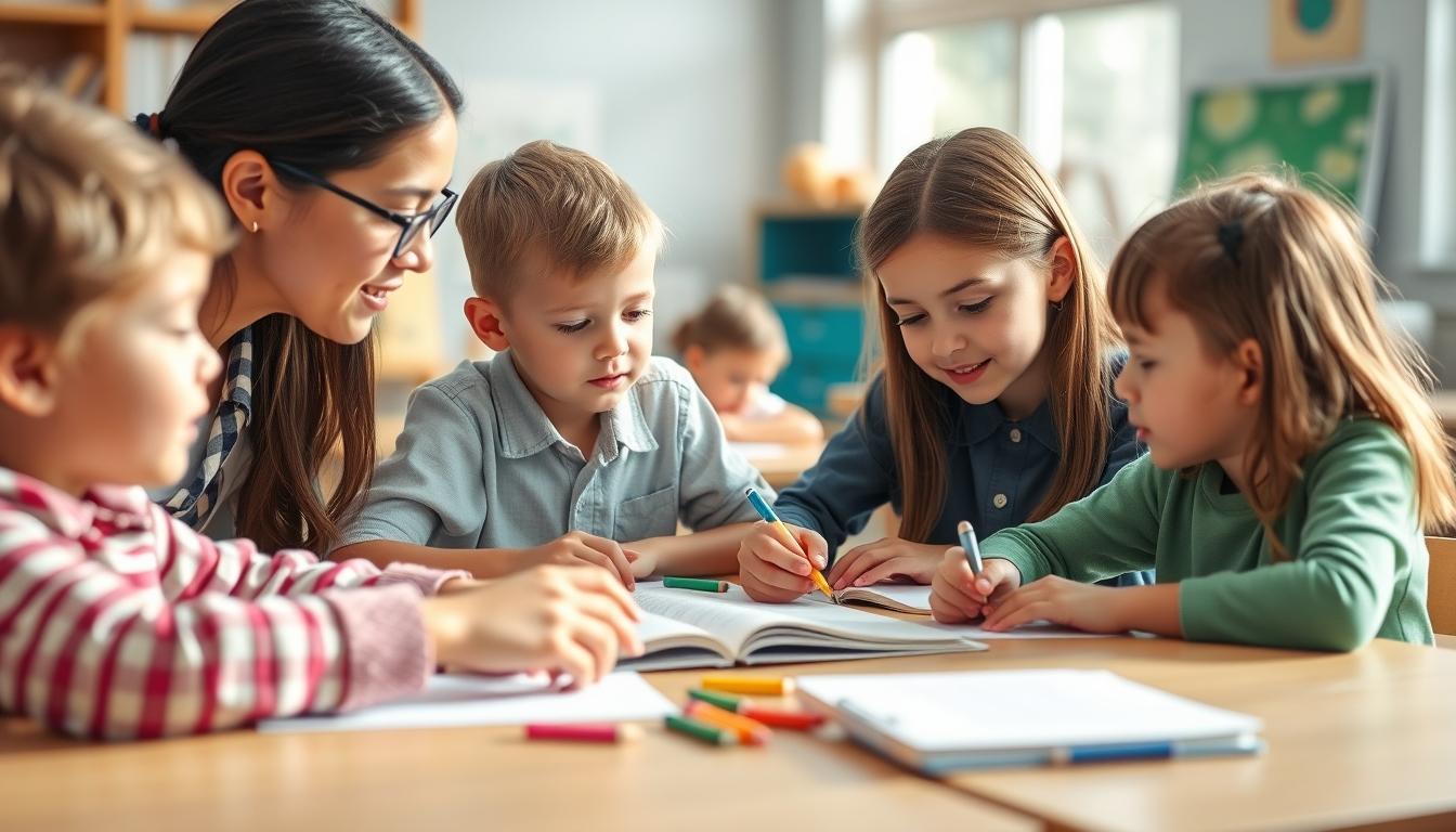 Student using a study guide to organize academic notes